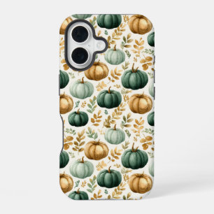 Custom Fall Pumpkin Foto Frame iPhone 16 Hülle