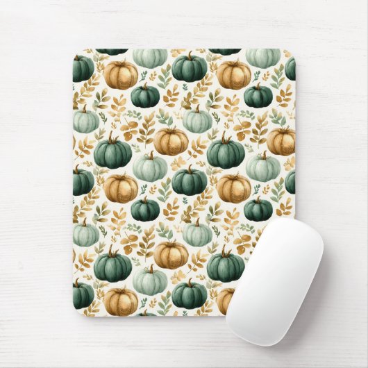 Custom Fall Pumpkin Foto Frame Mousepad (Mit Mouse)