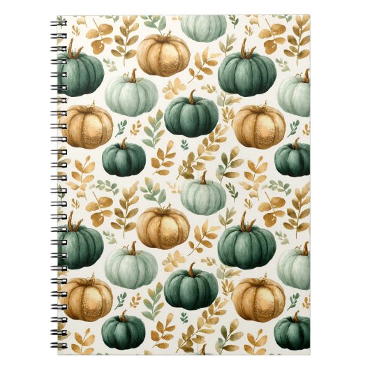 Custom Fall Pumpkin Foto Frame Notizblock (Vorderseite)