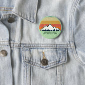 Custom Fall Retreat Sunset Mountain Party Button (Beispiel)