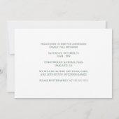 Custom Fall Retreat Sunset Mountain Party Einladung (Rückseite)