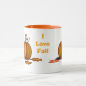 Custom Fall Tasse mit Pumpkins (Zentrum)
