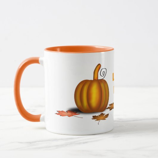 Custom Fall Tasse mit Pumpkins (Links)