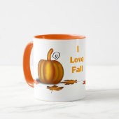 Custom Fall Tasse mit Pumpkins (Vorderseite Links)