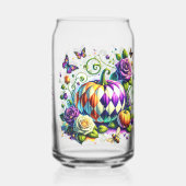 Custom Fall Thanksgiving Pumpkin, Gift for Her Dosenglas (Rückseite)