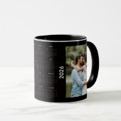 Custom Family 2 Photo 2026 Calendar Tasse (VorderseiteRechts)