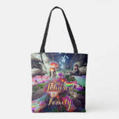 Custom Family Beach Totbeutel mit Pilzen Tasche (Rückseite)