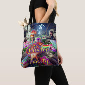 Custom Family Beach Totbeutel mit Pilzen Tasche (Von Nahem)