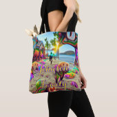 Custom Family Beach Tote Bag Labrador Retriever Tasche (Von Nahem)