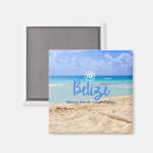 Custom Family Belize Beach Urlaub Weihnachten Magnet (Vorderseite/Rückseite)