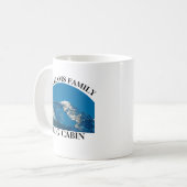 Custom Family Cabin Blue Mountain Colorado Zuhause Kaffeetasse (Vorderseite Links)
