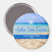 Custom Family Cabo San Lucas Vacation Christmas Magnet (Vorderseite/Rückseite)