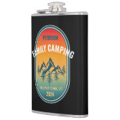 Custom Family Camping Vintag Sunset Adventure Flachmann (Links)
