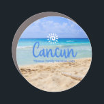 Custom Family Cancun Beach Urlaub Reise Auto Magnet<br><div class="desc">Niedliches personalisierbares Cancun Trip Souvenir. Anpassung: Change Caption und Jahr,  um es einzigartig zu machen.</div>