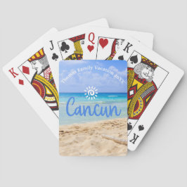 Custom Family Cancun Urlaub Souvenir Spielkarten