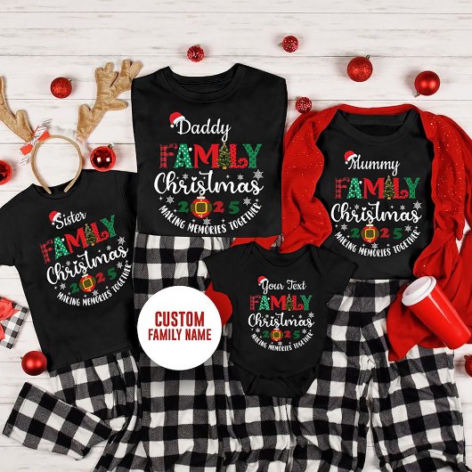 Custom Family Christmas 2025 T - Shirt