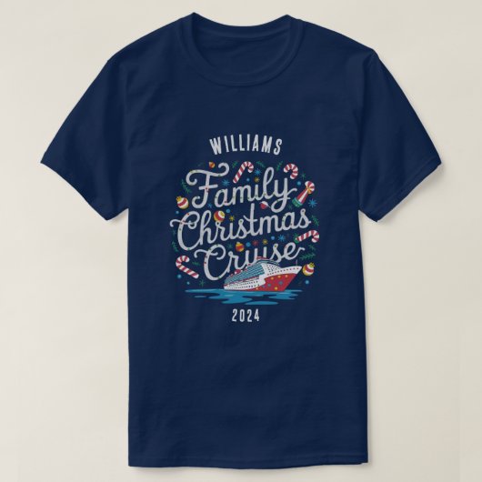 Custom Family Christmas Cruise Group Matching T-Shirt (Design vorne)
