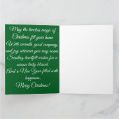 Custom Family Christmas Garland Card Karte (Innenseite)