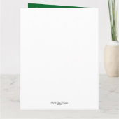 Custom Family Christmas Garland Card Karte (Rückseite)