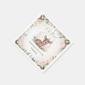 Custom Family Christmas Serviette (Ecke)