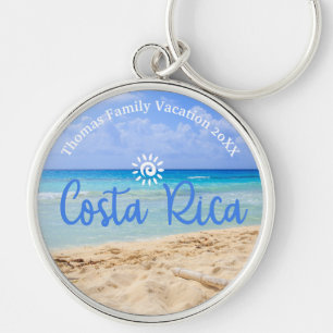 Custom Family Costa Rica Beach Urlaub Schlüsselanhänger