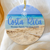 Custom Family Costa Rica Urlaub Weihnachten Keramik Ornament