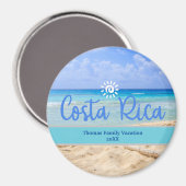 Custom Family Costa Rica Vacation Beach Magnet (Vorderseite/Rückseite)
