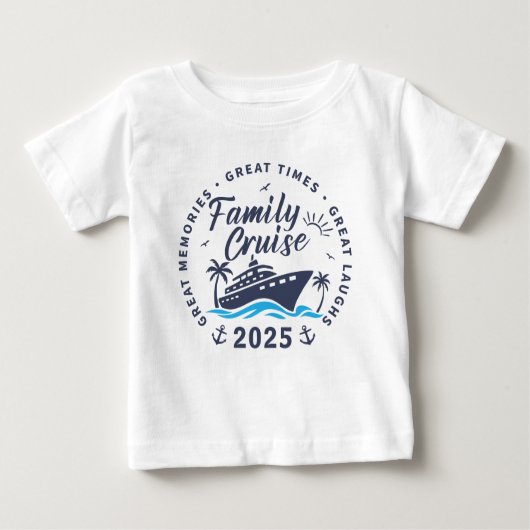 Custom Family Cruise Group Matching Kreuzfahrt Baby T-shirt (Vorderseite)