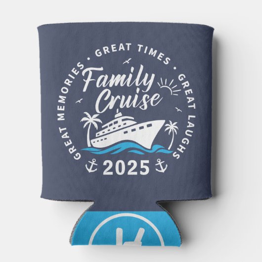 Custom Family Cruise Group Matching Kreuzfahrt Dosenkühler (Rückseite)