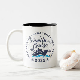 Custom Family Cruise Group Matching Kreuzfahrt Zweifarbige Tasse