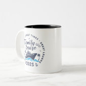 Custom Family Cruise Group Matching Kreuzfahrt Zweifarbige Tasse (Vorderseite Links)