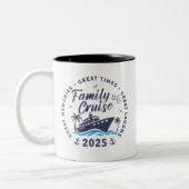 Custom Family Cruise Group Matching Kreuzfahrt Zweifarbige Tasse (Links)