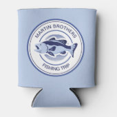 Custom Family Fangreise Blue Lake Fisherman Dosenkühler (Vorderseite)