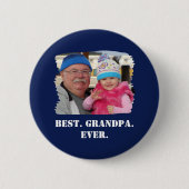 Custom Family Foto Abuelo Nonno Bestes Opa je Button (Vorderseite)