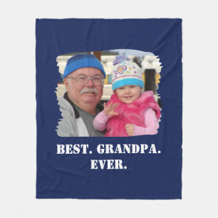 Custom Family Foto Abuelo Nonno Bestes Opa je Fleecedecke