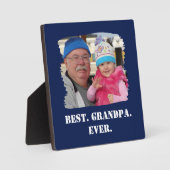 Custom Family Foto Abuelo Nonno Bestes Opa je Fotoplatte (Vorderseite)