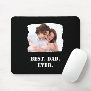 Custom Family Foto Bester Vater je Vatertag Mousepad