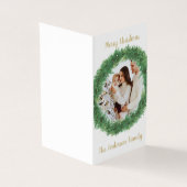Custom Family Foto Christmas Card | Kleider-Design (Vorderseite)