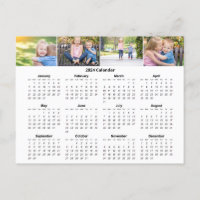 Custom Family Foto Collage 2024 Monatlicher Kalend