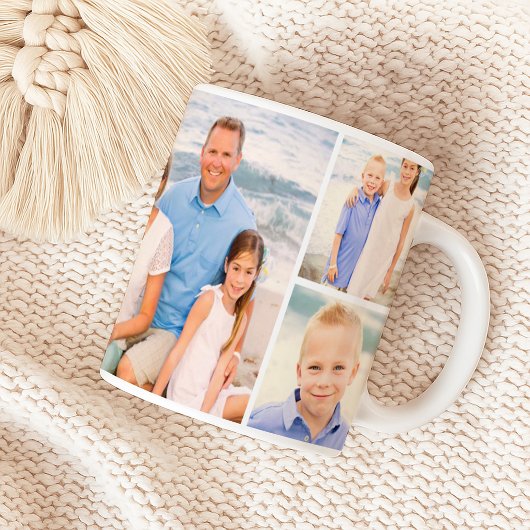 Custom Family Foto Collage Kaffeetasse