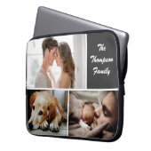 Custom Family Foto Collage Laptopschutzhülle (Vorderseite Links)