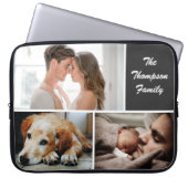 Custom Family Foto Collage Laptopschutzhülle (Vorderseite)