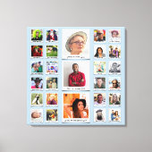 Custom Family Foto Collage Leinwanddruck (Vorderseite)