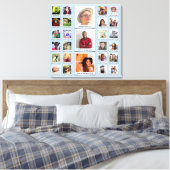 Custom Family Foto Collage Leinwanddruck (Insitu (Schlafzimmer))