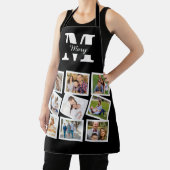 Custom Family Foto Collage mit Namen und Monogramm Schürze (InSitu)