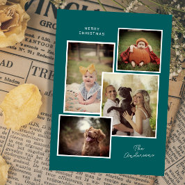 Custom Family Foto Collage Moderne Weihnachten