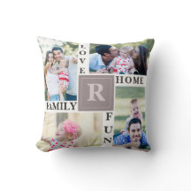 Custom Family Foto Collage Modernes Wohnzimmer