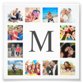 Custom Family Foto Collage Personalized White (Vorne)