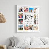Custom Family Foto Collage Personalized White