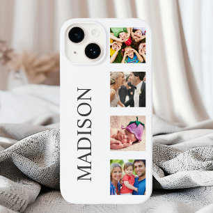 Custom Family Foto Collage Personalized White Case-Mate iPhone 14 Hülle